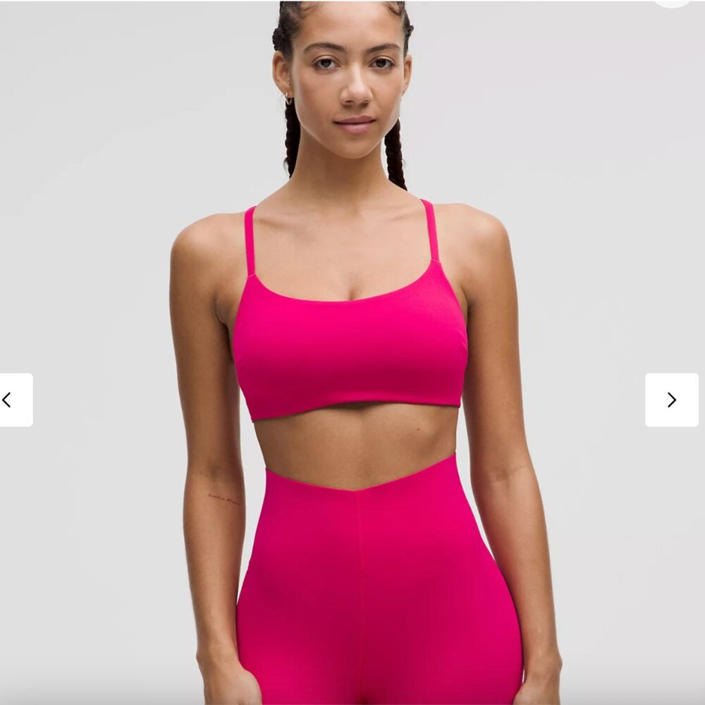 Lululemon Wunder Train Strappy Racer Bra Light Support, C /D Cup Size 2